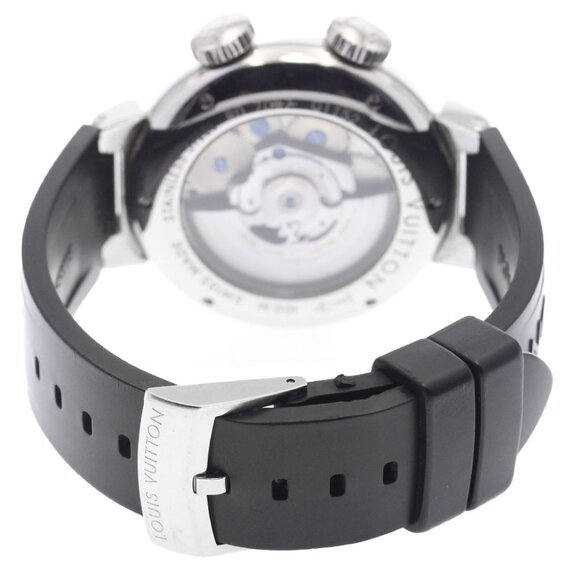 LOUIS VUITTON Tambourg GMT Rebeille Q1152 Alarm date Automatic Men's_883968 - Picture 3 of 6